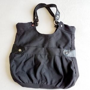 Roots Black Canvas Tote